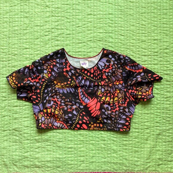 Plush Size Mesh Crop Top - Picture 1 of 3